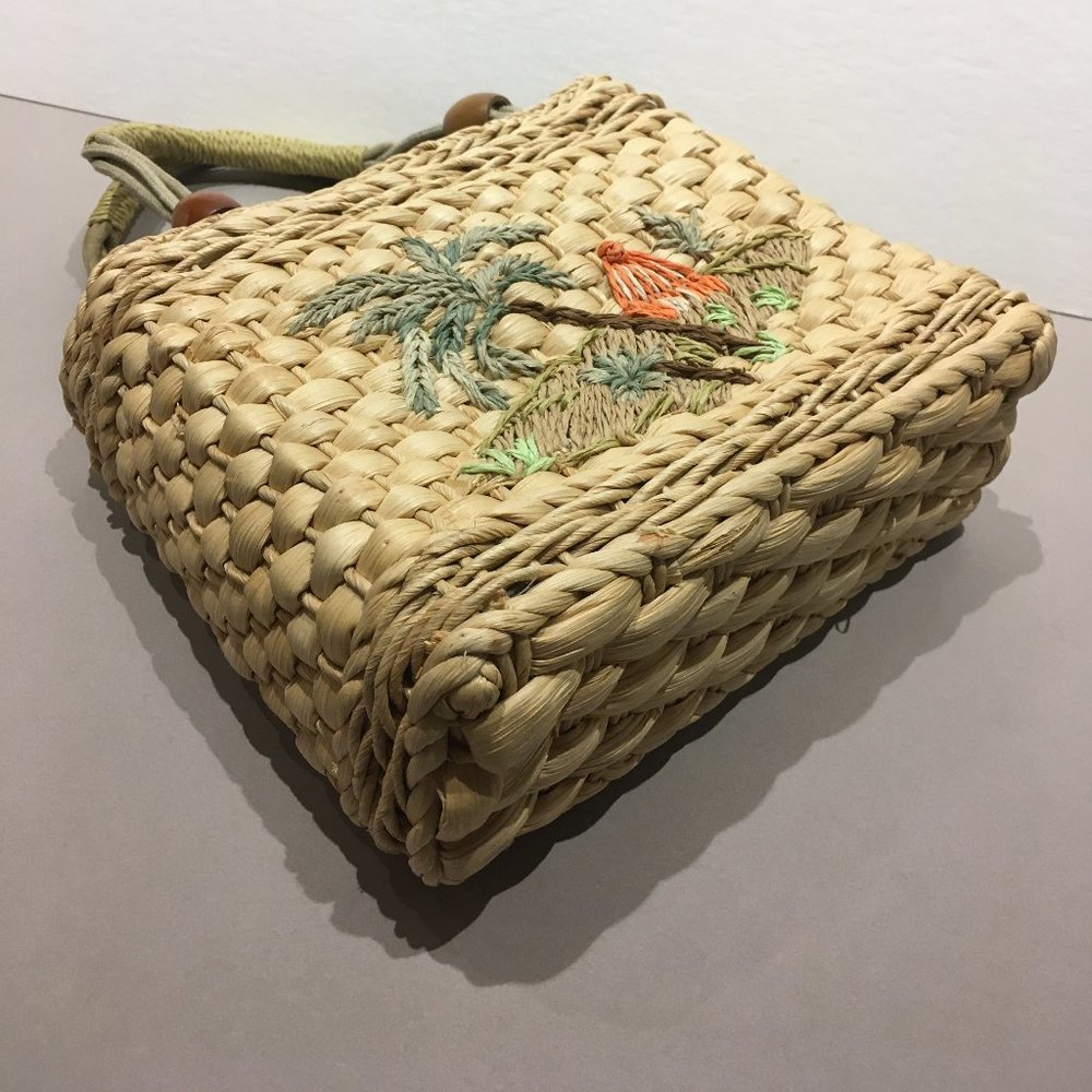 VINTAGE FOSSIL BASKET BAG - Picture 7 of 8